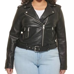 NWT Levi’s Black Faux Leather Jacket 3XL